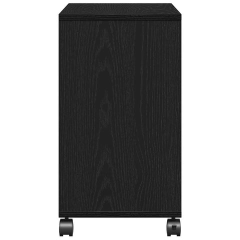 vidaXL Side Table with Shelf Black oak 50 x 30 x 55 cm Engineered Wood