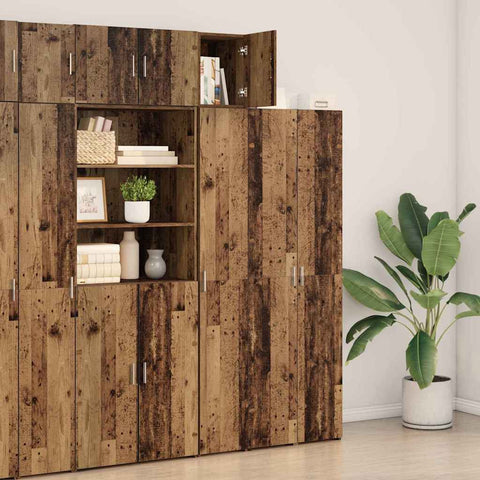 vidaXL Wall Cabinet Old wood 30 x 42.5 x 40 cm Engineered wood