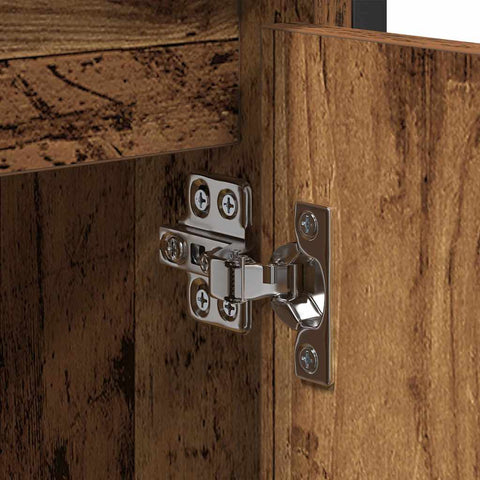 vidaXL Sink Cabinet with Door Old Wood 60 x 35 x 60 cm Engineered wood