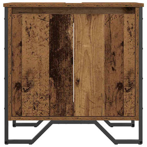 vidaXL Sink Cabinet with Door Old Wood 60 x 35 x 60 cm Engineered wood