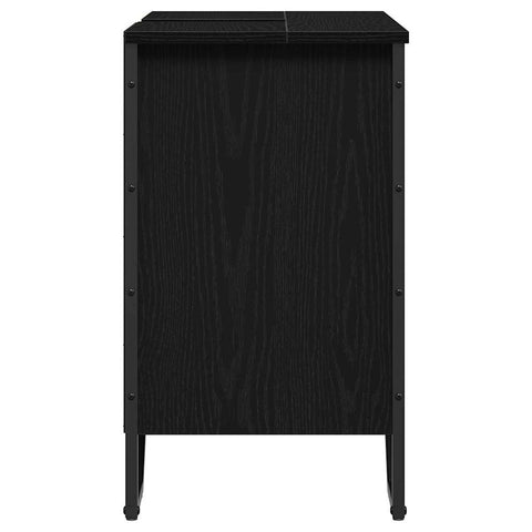vidaXL Sink Cabinet Black Oak 60 x 35 x 60 cm Engineered wood