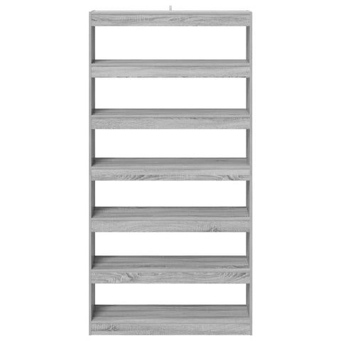 vidaXL Book Cabinet Grey sonoma 100 x 30 x 198 cm Engineered Wood