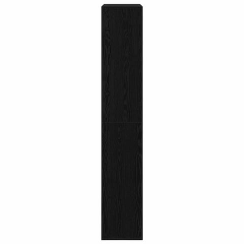 vidaXL Plant Stand Black Oak Engineered Wood 100x33x187,5 cm