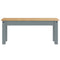 vidaXL 3 Piece Dining Set Panama Grey Solid Wood Pine