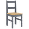 vidaXL 5 Piece Dining Set Panama Grey Solid Wood Pine