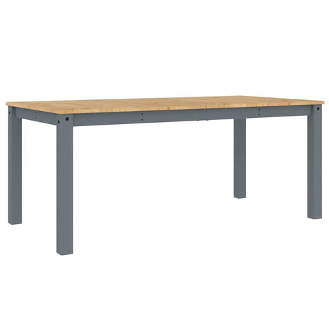 vidaXL 5 Piece Dining Set Panama Grey Solid Wood Pine