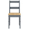 vidaXL 5 Piece Dining Set Panama Grey Solid Wood Pine