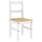vidaXL 7 Piece Dining Set Panama White Solid Wood Pine