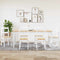 vidaXL 7 Piece Dining Set Panama White Solid Wood Pine