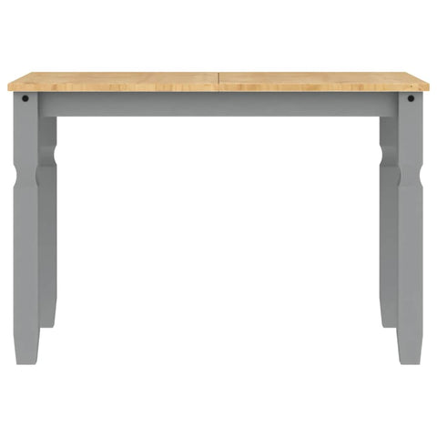 vidaXL 5 Piece Dining Set Panama Grey Solid Wood Pine