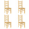 vidaXL 5 Piece Dining Set Panama Solid Wood Pine