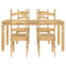 vidaXL 5 Piece Dining Set Panama Solid Wood Pine