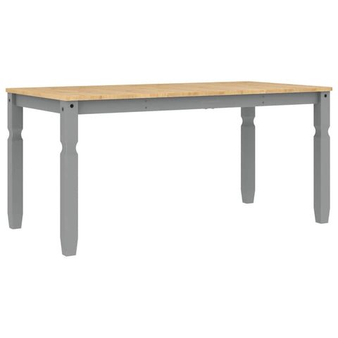 vidaXL 5 Piece Dining Set Panama Grey Solid Wood Pine