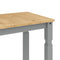vidaXL 5 Piece Dining Set Panama Grey Solid Wood Pine