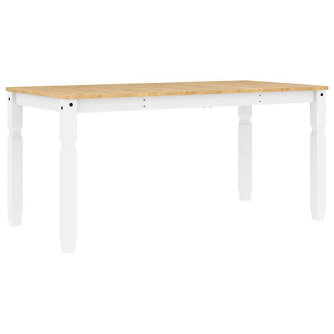 vidaXL 5 Piece Dining Set Panama White Solid Wood Pine