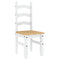 vidaXL 5 Piece Dining Set Panama White Solid Wood Pine