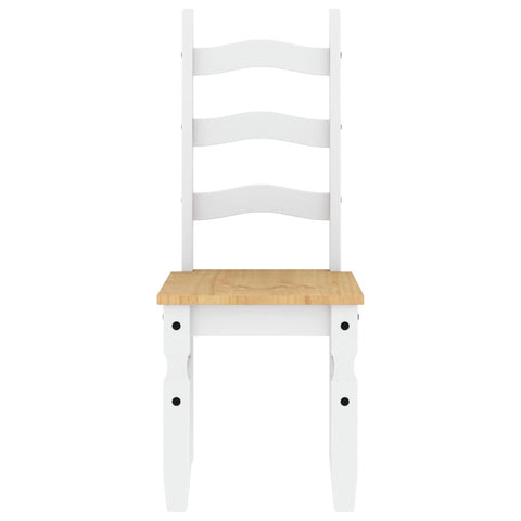 vidaXL 5 Piece Dining Set Panama White Solid Wood Pine