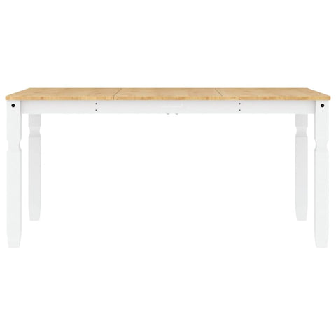 vidaXL 5 Piece Dining Set Panama White Solid Wood Pine