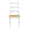 vidaXL 3 Piece Dining Set Panama White Solid Wood Pine
