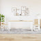 vidaXL 3 Piece Dining Set Panama White Solid Wood Pine