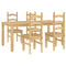 vidaXL 5 Piece Dining Set Panama Solid Wood Pine