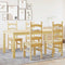 vidaXL 5 Piece Dining Set Panama Solid Wood Pine
