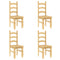 vidaXL 5 Piece Dining Set Panama Solid Wood Pine
