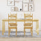 vidaXL 5 Piece Dining Set Panama Solid Wood Pine