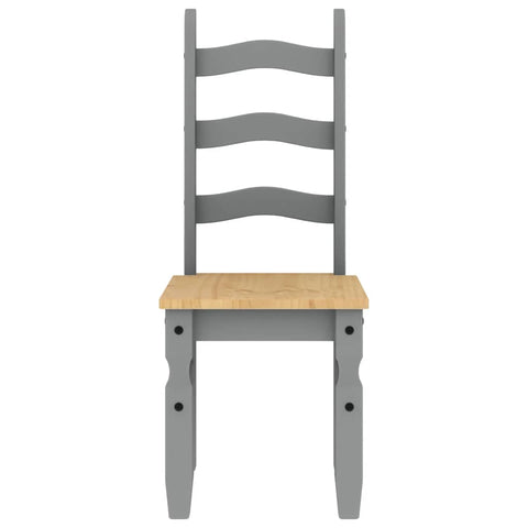 vidaXL 5 Piece Dining Set Panama Grey Solid Wood Pine