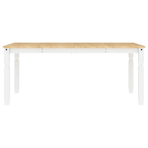 vidaXL 5 Piece Dining Set Panama White Solid Wood Pine