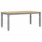 vidaXL 7 Piece Dining Set Panama Grey Solid Wood Pine