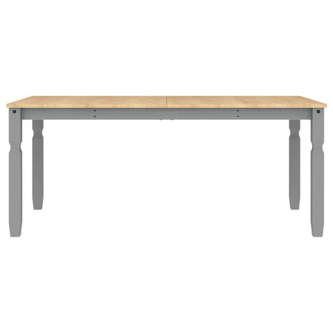 vidaXL 7 Piece Dining Set Panama Grey Solid Wood Pine