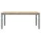 vidaXL 7 Piece Dining Set Panama Grey Solid Wood Pine
