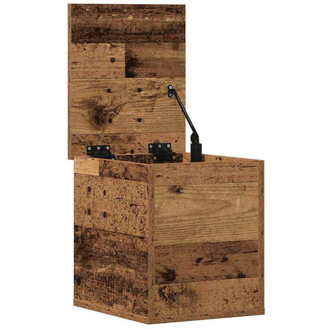 vidaXL Storage Box Old Wood 30 x 35 x 35 cm Engineered Wood