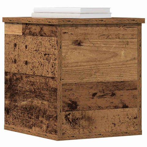 vidaXL Storage Box Old Wood 30 x 35 x 35 cm Engineered Wood