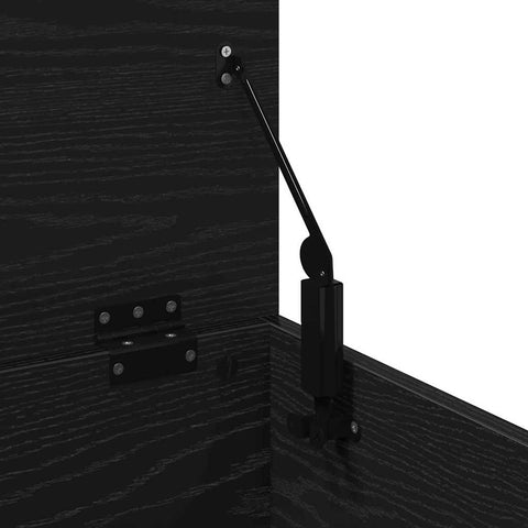 vidaXL Storage Box Black Oak 30 x 35 x 35 cm Engineered Wood