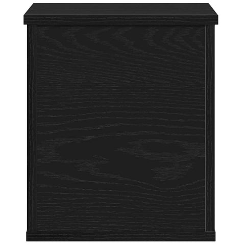vidaXL Storage Box Black Oak 30 x 35 x 35 cm Engineered Wood