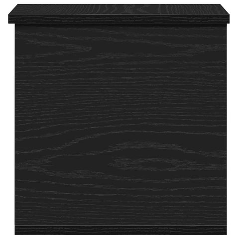 vidaXL Storage Box Black Oak 30 x 35 x 35 cm Engineered Wood
