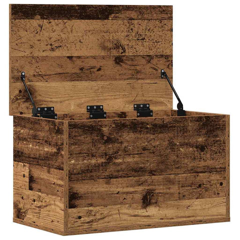 vidaXL Storage Box Old Wood 60 x 35 x 35 cm Engineered Wood