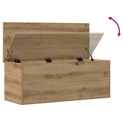 vidaXL Storage Box Artisan Oak 90 x 35 x 35 cm Engineered Wood
