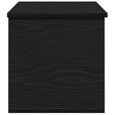 vidaXL Storage Box Black Oak 90 x 35 x 35 cm Engineered Wood