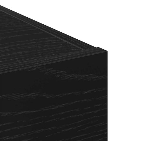 vidaXL Sideboard Black oak 30 x 42.5 x 93 cm Engineered wood