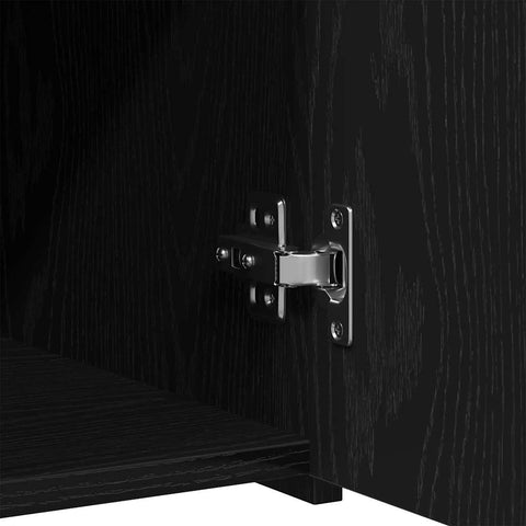 vidaXL Sideboard Black oak 30 x 42.5 x 93 cm Engineered wood