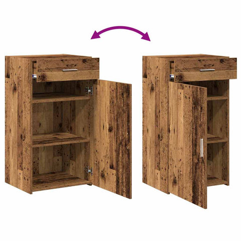 vidaXL Sideboard Old Wood 30x42,5x93 cm Engineered Wood