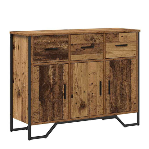 vidaXL Sideboard Old Wood Oak 97x32.5x74.5 cm Engineered Wood