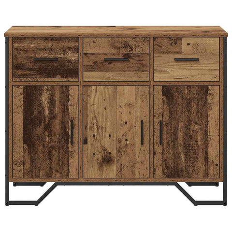 vidaXL Sideboard Old Wood Oak 97x32.5x74.5 cm Engineered Wood