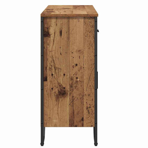 vidaXL Sideboard Old Wood Oak 97x32.5x74.5 cm Engineered Wood