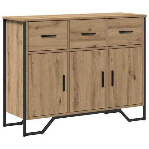 vidaXL Sideboard Artisan Oak 97x32.5x74.5 cm Engineered Wood