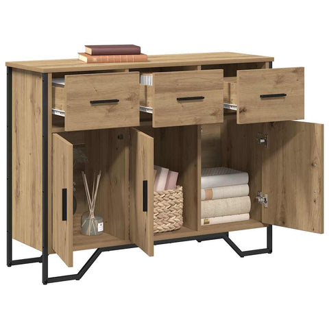 vidaXL Sideboard Artisan Oak 97x32.5x74.5 cm Engineered Wood