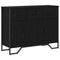 vidaXL Sideboard Black Oak 97 x 32.5 x 74.5 cm Engineered wood